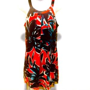 London Times Floral Keyhole Neckline Dress Sz 6